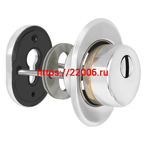 Броненакладка Fuaro (Фуаро) DEF.CRE/OV-set.9726 (DEF 9726) M6x90 врезная с чашкой CP-8 хром