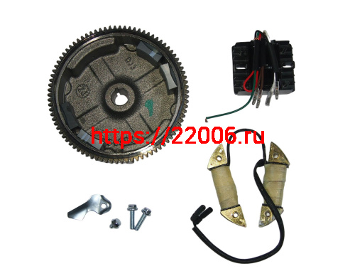 Комплект электрооборудования для 168F,168F-2, 170F (3А, 36Вт, 12В, для ЭЛЕКТРО стартера, с венцом) Комплект электрооборудования для 168F,168F-2, 170F (3А, 36Вт, 12В, для ЭЛЕКТРО стартера, с венцом)