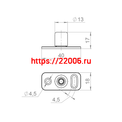 Нижний Armadillo (Армадилло) направляющий ролик SLD.Comfort/Comfort-PRO.bottom roller фото 3 Нижний Armadillo (Армадилло) направляющий ролик SLD.Comfort/Comfort-PRO.bottom roller фото 3