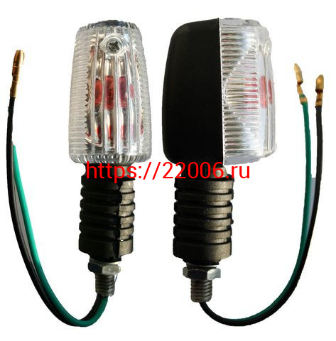 Указатель поворота №10 оранжевое стекло,прямоугольный черный Скутер AX-100 Указатель поворота №10 оранжевое стекло,прямоугольный черный Скутер AX-100