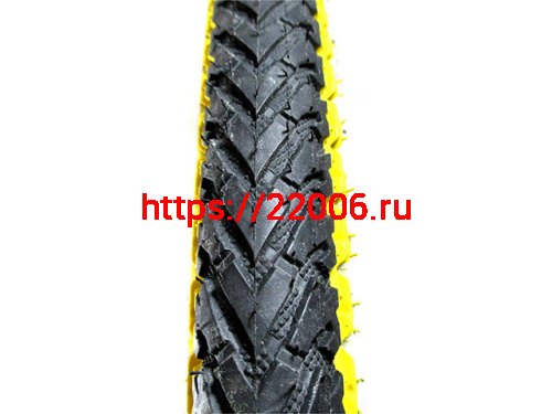 Велопокрышка 26* 2.15 черная с цветной полосой Велопокрышка 26* 2.15 черная с цветной полосой