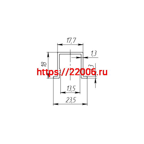 Нижняя Armadillo (Армадилло) направляющая Comfort 60/80/1500 bottom track фото 2 Нижняя Armadillo (Армадилло) направляющая Comfort 60/80/1500 bottom track фото 2
