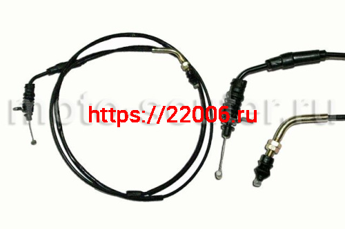 Трос газа (изогнутая планка) 139QMB 50cc L-195см TMMP Трос газа (изогнутая планка) 139QMB 50cc L-195см TMMP