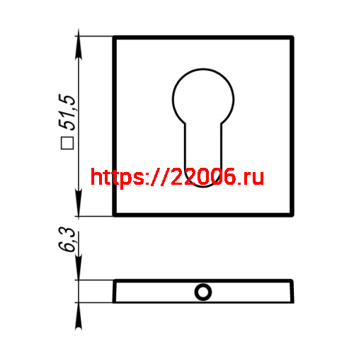 Накладка Armadillo (Армадилло) под цилиндр ET.K.USS52 (ET USS) CP-8 хром фото 4 Накладка Armadillo (Армадилло) под цилиндр ET.K.USS52 (ET USS) CP-8 хром фото 4