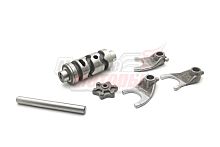 Вал переключения передач (копирный, с вилками и осью) 163FML-2 (200cc), 167FMM (250cc)