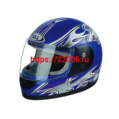 Мотошлем YM-806 синий (L)