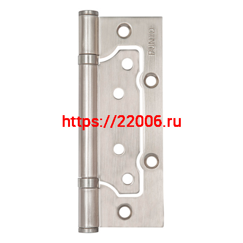 Петля Punto (Пунто) универсальная без врезки IN5200W PN (200-2B 125x2,5) мат. никель Петля Punto (Пунто) универсальная без врезки IN5200W PN (200-2B 125x2,5) мат. никель