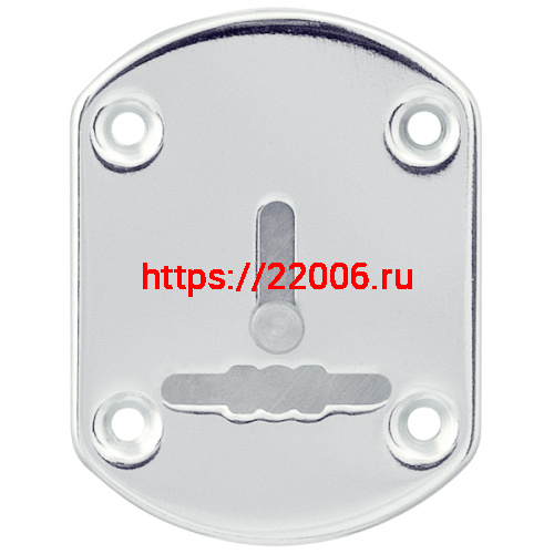 Декоративная Punto (Пунто) накладка ESC021/1-SS (нержавейка) на сув. замок со шторкой (1 шт.) тех.упак.