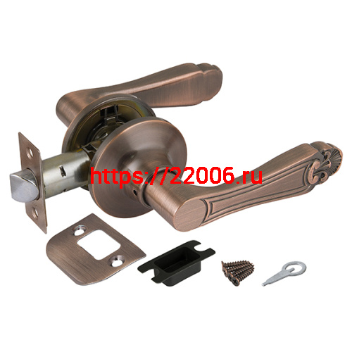 Ручка Punto (Пунто) защелка 6037 AC-P (без фик.) медь