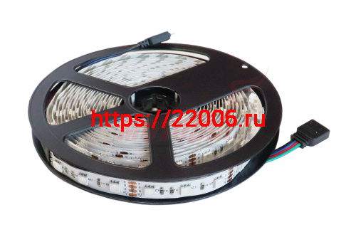 Лента светодиодная НЕзащищенная (IP20), 12В, 60 диодов/метр, SMD5050 RGB-многоцветн.. (бухта 5м) Лента светодиодная НЕзащищенная (IP20), 12В, 60 диодов/метр, SMD5050 RGB-многоцветн.. (бухта 5м)