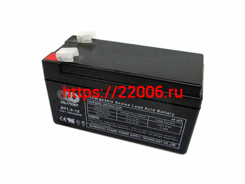 Аккумулятор OUTDO UPS OT1.3-12 (12v/1.3hr) MPS-1213 (97*45*53*59) 20 (кислотный,герметичный) Аккумулятор OUTDO UPS OT1.3-12 (12v/1.3hr) MPS-1213 (97*45*53*59) 20 (кислотный,герметичный)