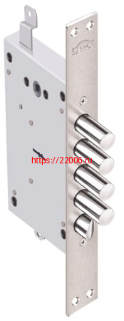 Замок Elbor (Эльбор) врезной сувальдный с защёлкой Рубин 1.08.31 с тягами, 5 кл. /22636/ Замок Elbor (Эльбор) врезной сувальдный с защёлкой Рубин 1.08.31 с тягами, 5 кл. /22636/