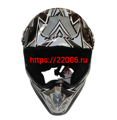 Шлем кроссовый KIRIN QL-112D, черный, синий, красный, размер XL фото 2 Шлем кроссовый KIRIN QL-112D, черный, синий, красный, размер XL фото 2