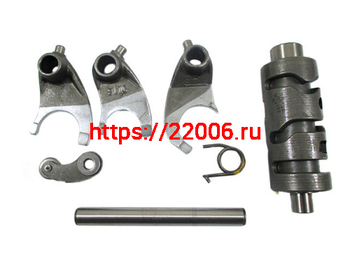 Вал с вилочками переключения передач 166FMM TTR250 Вал с вилочками переключения передач 166FMM TTR250