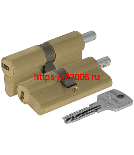 Цилиндровый механизм Cisa (Чиза) под вертушку ASTRAL ОА312-85.00 (80 мм/40+10+30), ЛАТУНЬ