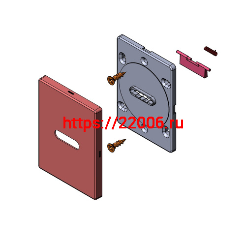 Накладка Fuaro (Фуаро) на сувальдный замок ESC.S-auto.RL/K.486 CP (ESC 486-S-auto RL) хром (1шт.) фото 2 Накладка Fuaro (Фуаро) на сувальдный замок ESC.S-auto.RL/K.486 CP (ESC 486-S-auto RL) хром (1шт.) фото 2