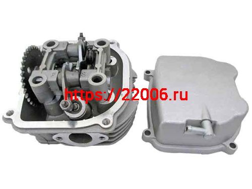 Головка цилиндра 157QMJ,152QMI d-57.4мм 150cc в сб. (клапана, рокера, распред, крышка клапанов) SEE