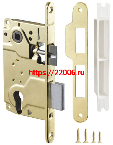 Корпус Armadillo (Армадилло) врезного замка c защёлкой METLH25-50 Box (LH 25-50) GP золото Корпус Armadillo (Армадилло) врезного замка c защёлкой METLH25-50 Box (LH 25-50) GP золото