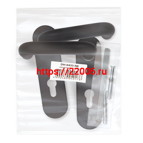 Ручка Fuaro (Фуаро) дверная FP.DH172.0433 NE (DH-0433 NE) (9x130) с пружиной BL-24 черный фото 2 Ручка Fuaro (Фуаро) дверная FP.DH172.0433 NE (DH-0433 NE) (9x130) с пружиной BL-24 черный фото 2