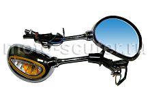 Зеркала заднего вида №41 пластик хром с поворотом МТ -101 М10