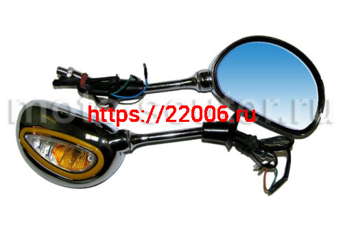 Зеркала заднего вида №41 пластик хром с поворотом МТ -101 М10 Зеркала заднего вида №41 пластик хром с поворотом МТ -101 М10