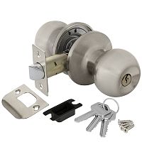 Ручка Ajax (Аякс) защелка DK682 SN-ET (6082 SN-E) (кл./фик.) мат. никель