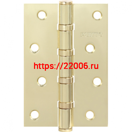 Петля Punto (Пунто) универсальная IN4100U SB (4B 100х70х2.5) мат.золото Петля Punto (Пунто) универсальная IN4100U SB (4B 100х70х2.5) мат.золото