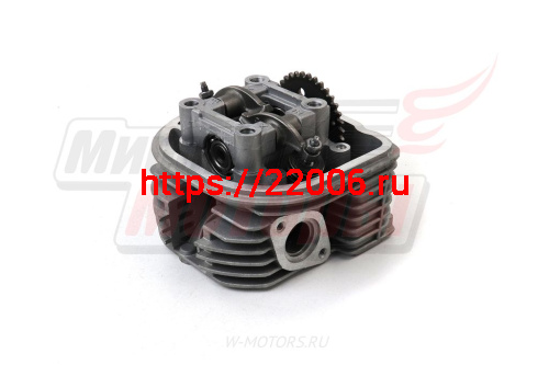 Головка цилиндра 4х такт. дв.153QMI (53,0мм,125см3) (d=23/27,h=73мм)в сборе (клапаны,пруж.,распредв) фото 2