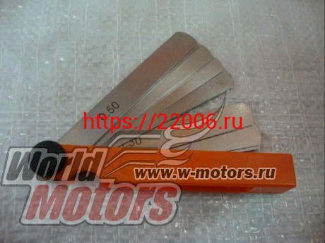 Набор щупов №2 100мм (0,02-0,5мм) (Техмаш 10705-ТМ)(BERIL 631210-BR) Набор щупов №2 100мм (0,02-0,5мм) (Техмаш 10705-ТМ)(BERIL 631210-BR)