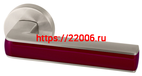 Ручка Armadillo (Армадилло) раздельная CUBE URB3 SN/Bordo-18 Мат никель/бордовый