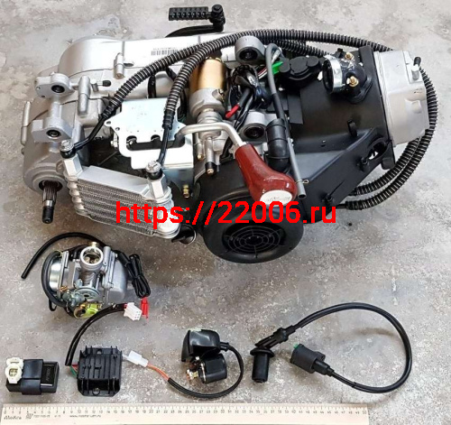 Двигатель 200см3 ATV-200 (1 вперед + 1 назад), верхний стартер (полный комплект) Двигатель 200см3 ATV-200 (1 вперед + 1 назад), верхний стартер (полный комплект)