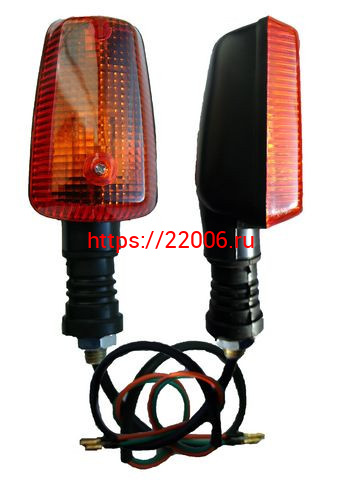 Указатель поворота №05 оранжевое стекло ,прямоугольный черный, лодочка, большой Указатель поворота №05 оранжевое стекло ,прямоугольный черный, лодочка, большой