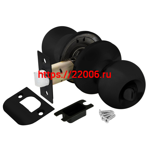 Ручка Punto (Пунто) защелка DK672 BL-BK (6072 BL-B) (фик.) черный