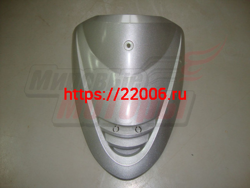 Облицовка передняя верхняя YB50QT-3 Racer Meteor/ ACTIV (ВНИЗУ РЕШЁТКА) серебристая Облицовка передняя верхняя YB50QT-3 Racer Meteor/ ACTIV (ВНИЗУ РЕШЁТКА) серебристая