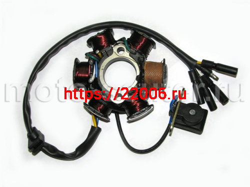 Статор генератора 139FMB 6 катушек + 5 проводов