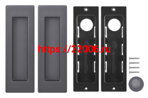 Ручка Armadillo (Армадилло) для раздвижных дверей SH.URB153.010 (SH010 URB) BPVD-77 вороненый никель фото 5 Ручка Armadillo (Армадилло) для раздвижных дверей SH.URB153.010 (SH010 URB) BPVD-77 вороненый никель фото 5