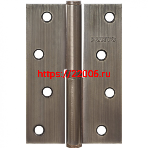 Петля Punto (Пунто) съемная IN4100SR AB правая (113-4 100х70х2.5) бронза