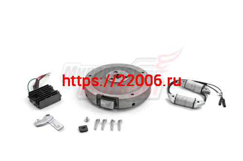 Комплект электрооб. 182F,188F,190F  3A 36 Вт (для РУЧ.стартера, без венца,маховик,выпрямитель,катушка,зажим,болт12,болт35,шайба),(ОРИГИНАЛ, "LIFAN")