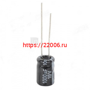 10V 1000uF Конденсатор YAGEO 10V 1000uF Конденсатор YAGEO