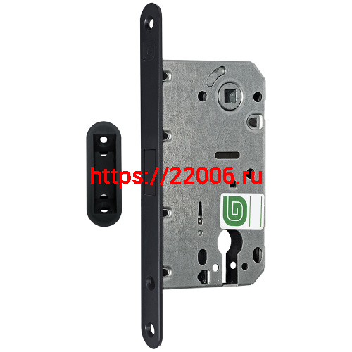 Замок Guardian (Гардиан) межкомнатный магнитный под цилиндр Soft 11М BL, черный матовый /128:5968/ Замок Guardian (Гардиан) межкомнатный магнитный под цилиндр Soft 11М BL, черный матовый /128:5968/