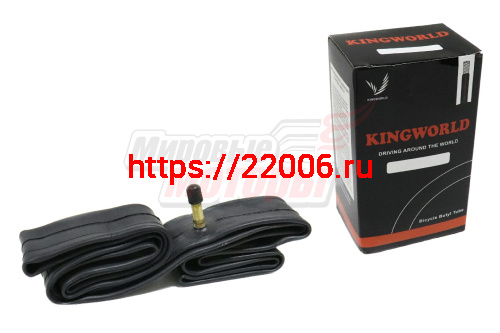 Велокамера 24" х 1,95/2,125 (24х1,75/1,95) Kingworld, TR4, A/V, бутил. (прем. кач-во), перс.короб. Велокамера 24" х 1,95/2,125 (24х1,75/1,95) Kingworld, TR4, A/V, бутил. (прем. кач-во), перс.короб.