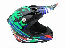 Мотошлем YM-211 KIDS Cross черный/freedom (S)