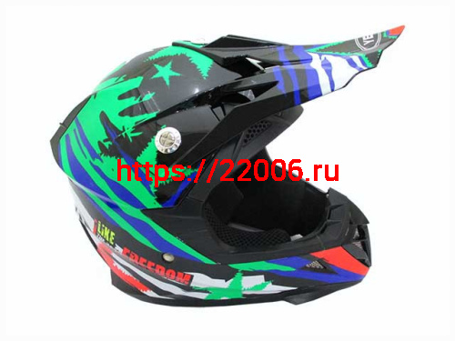 Мотошлем YM-211 KIDS Cross черный/freedom (S) Мотошлем YM-211 KIDS Cross черный/freedom (S)