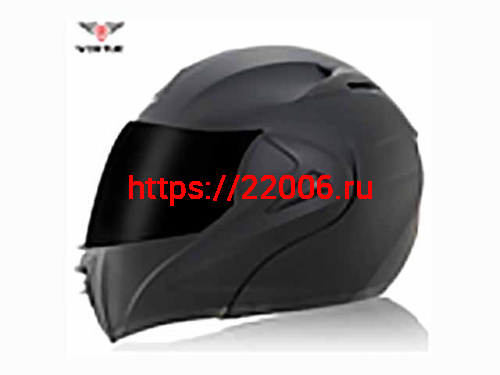 Мотошлем VIRTUE MD-808 трансформер с визором черный матовый с темным стеклом (L) Мотошлем VIRTUE MD-808 трансформер с визором черный матовый с темным стеклом (L)