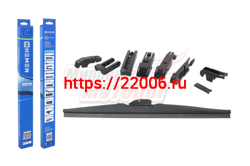 Щётка стеклоочистителя зимняя HEMEN 425 мм + 8 адаптеров (HW425U) Щётка стеклоочистителя зимняя HEMEN 425 мм + 8 адаптеров (HW425U)