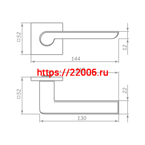 Ручка Punto (Пунто) раздельная K.ARC.Q52.STEP GR-23 графит фото 3 Ручка Punto (Пунто) раздельная K.ARC.Q52.STEP GR-23 графит фото 3