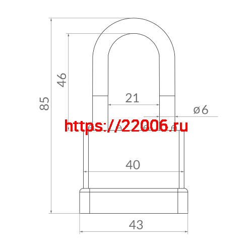 Замок Punto (Пунто) навесной PK-6540L 3 key англ. длинная дужка фото 4 Замок Punto (Пунто) навесной PK-6540L 3 key англ. длинная дужка фото 4