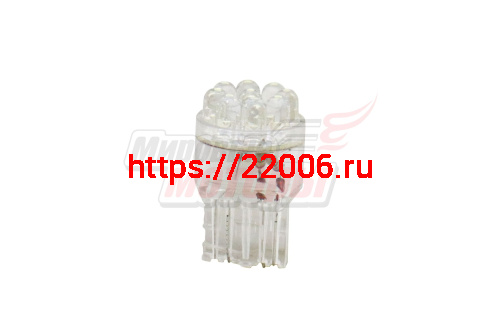 Лампа 12 В T20, 9 светодиодов LED 5 мм, без цоколя, белая