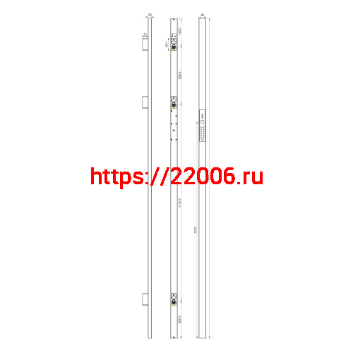 Электронный замок Sanyo D700 Usmart Go DM70 с WiFi, ручка скоба 1800 мм, черный фото 4 Электронный замок Sanyo D700 Usmart Go DM70 с WiFi, ручка скоба 1800 мм, черный фото 4