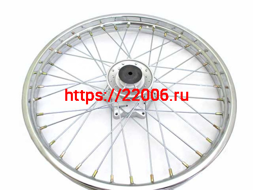 Диск колеса передний стальной на спицах 1.85 - 21" обод хром, дисковый тормоз TTR250Rb Диск колеса передний стальной на спицах 1.85 - 21" обод хром, дисковый тормоз TTR250Rb